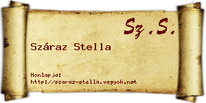 Száraz Stella névjegykártya